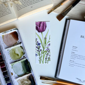 Purple Tulip Bookmark