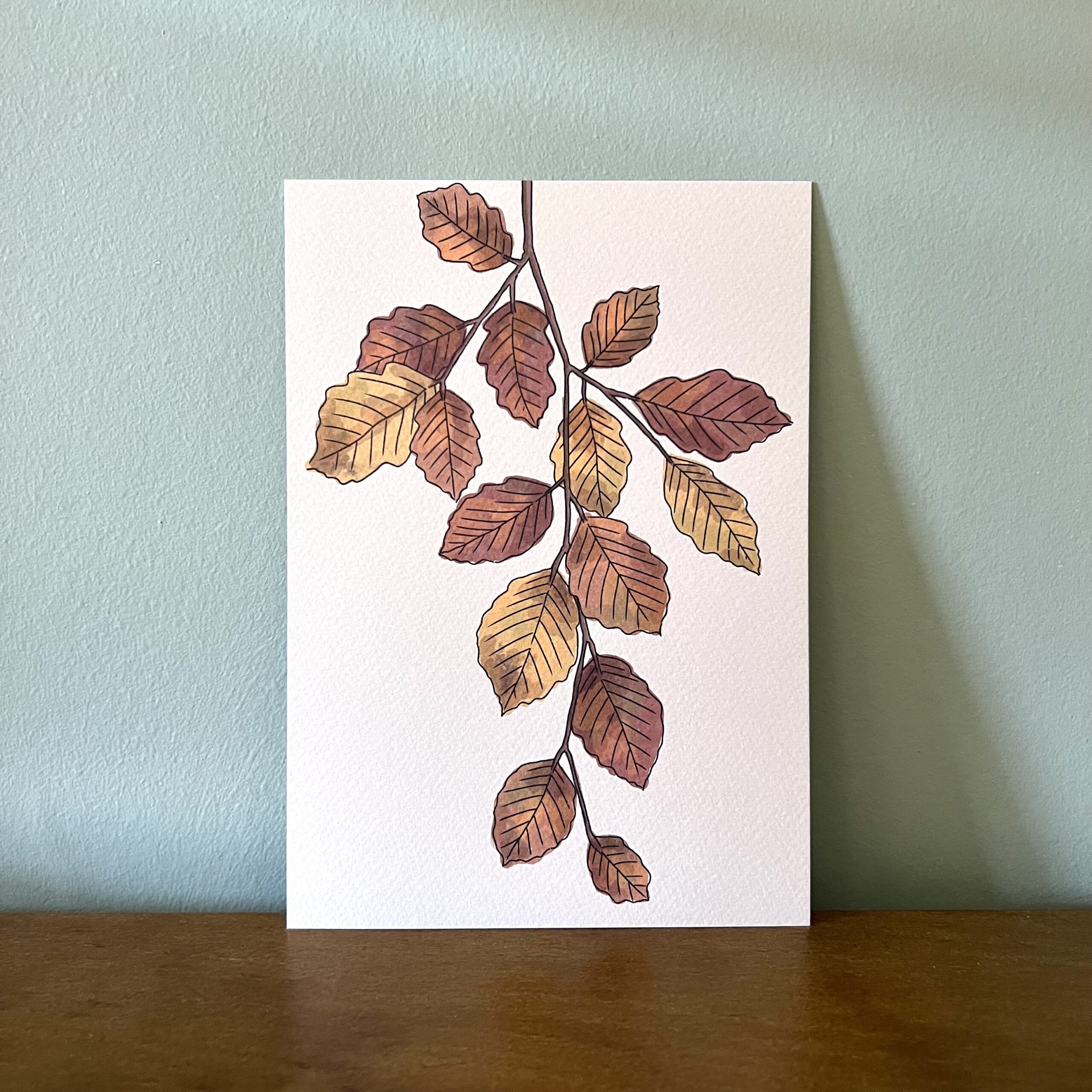 Autumn Leaves Mini Art Print