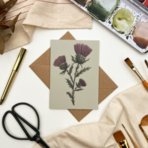 Thistle Greeting Card