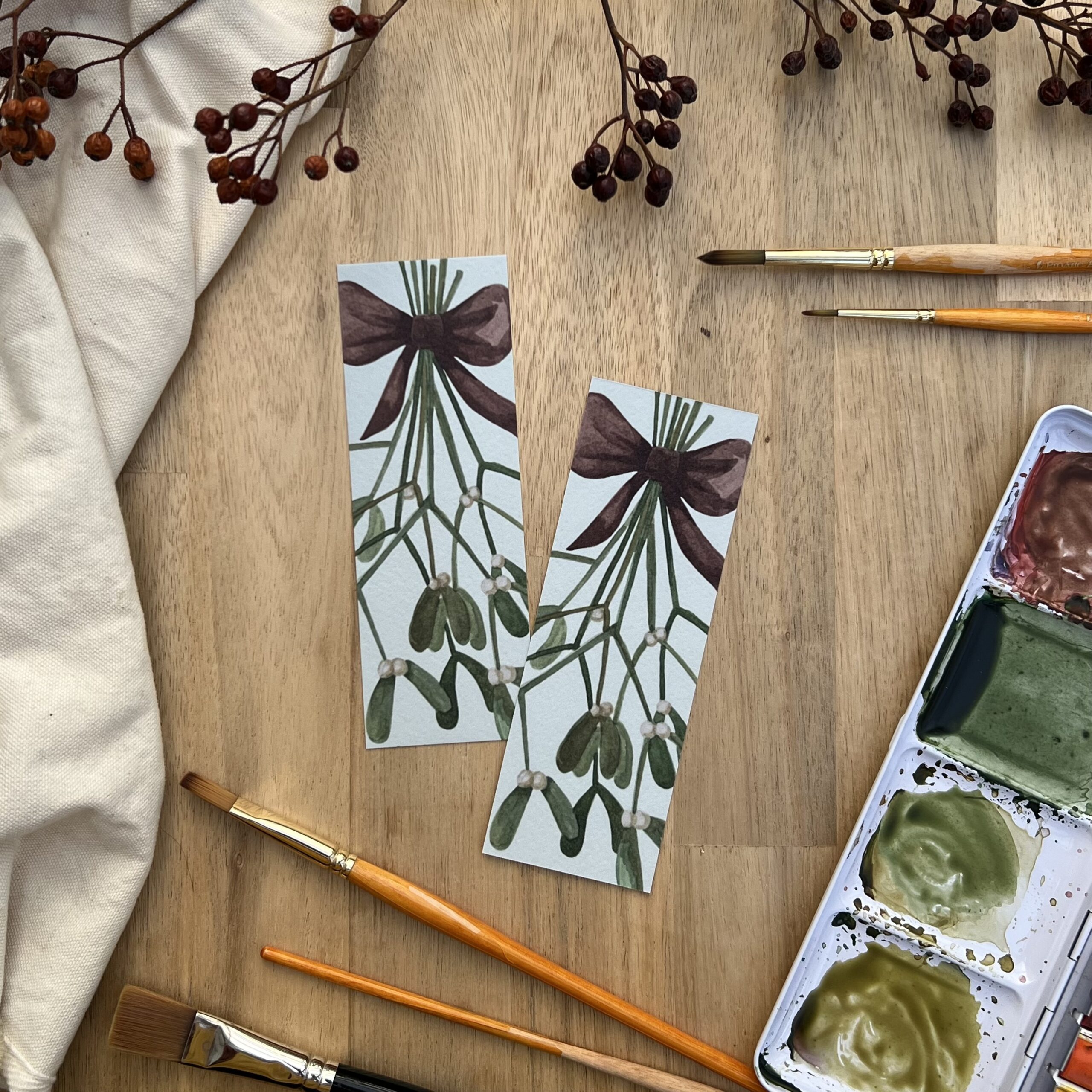 Mistletoe Bookmark