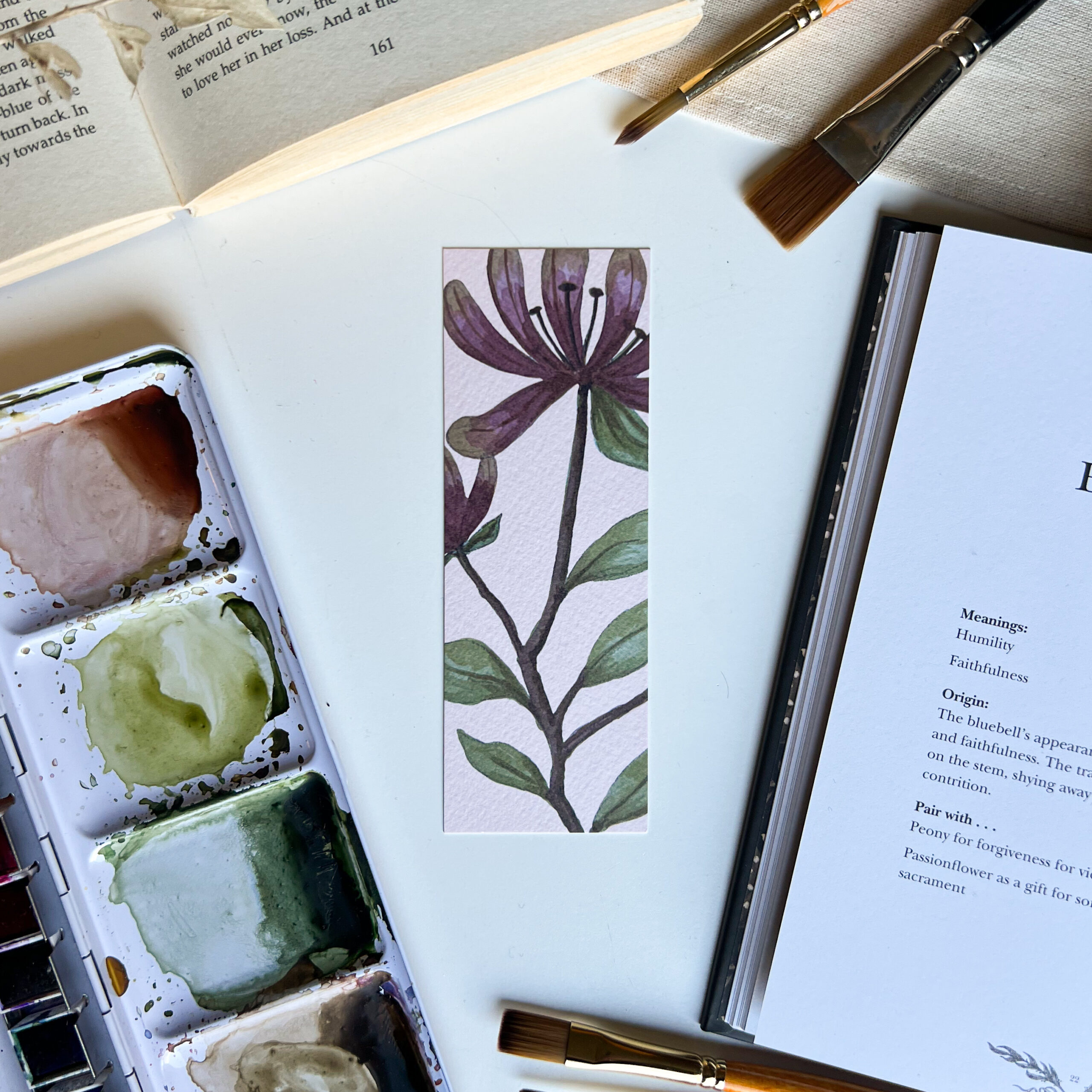 Honeysuckle Bookmark
