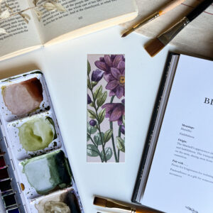 Purple Bouquet Bookmark